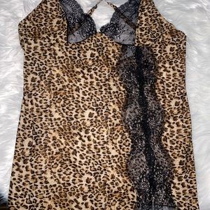 Cheetah lingerie gown